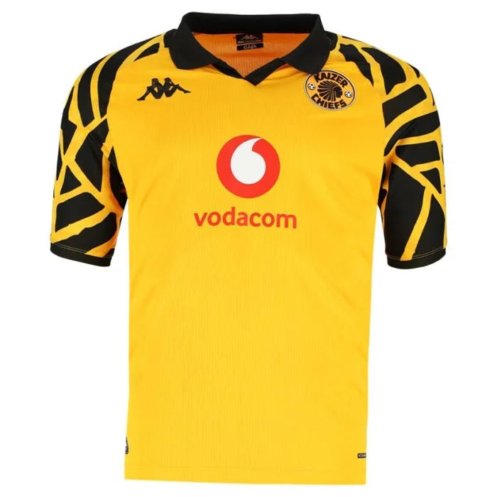 Kappa Kaizer Chiefs Mens Home Jersey 2025/26 Yellow/Black
